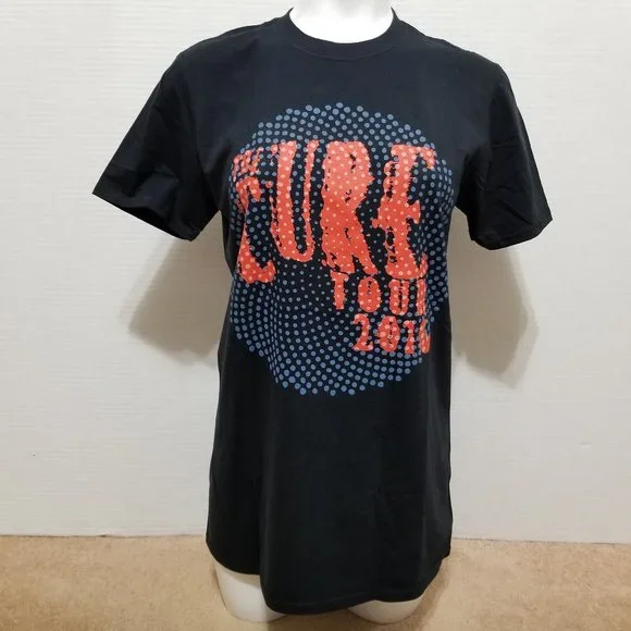The Cure shirt Medium 2016 Tour swirl dots concert goth band merch Europe - Picture 1 of 8